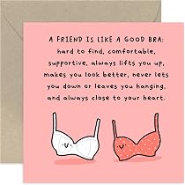 Freundschaftskarte „Friends Are Family“ – Liebevoll Illustriert, Blanko Innen Mit Umschlag