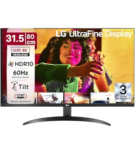 LG Uhd Monitor (32Uq750) 31.5 Inch Uhd 4K HDR Monitor, Hdr10