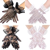 Paire De Gants Résille Longs Sans Doigts - Style Punk Et Rétro Pour Soirées