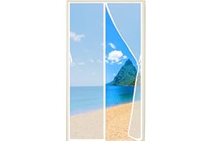 TOPZXL Zanzariera Magnetica Per Porte Rete, (663 Taglie) 70x230cm finestra Schermi Fotogramma Intero Zanzariera Magnetica Per Porte, Prevent flying into foreign objects Bianca