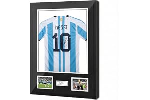 Fotbollströja Ram 60×80 cm – Aluminium Tröjram för DIY, Väggmontering, Passar Fotbolls-, Rugby- och Band T-Shirts