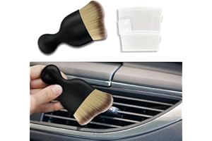 deemars Pennello Interno dell’Auto con Dettagli di Dettaglio, Pennello di Pulizia Auto, Auto a Setole con Dettagli di Dettaglio Auto Universale Auto Pennello con Tratteggio (Tricolore)