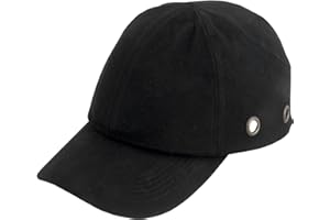 Viwanda Safety Bump Baseball Cap - Black Sport Hard Hat With Inner ABS Plastic Protection Shell