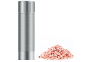 Molinillo de Sal Luvan Profesional Con 12 Ajustes de Grosería, Recambio de Alto Rendimiento Para Sal Marina, Molinillo Manual de Sal y Pimienta