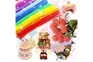 Zamety 200 Pezzi Scovolini Colorati per Lavoretti Colorato Scovolini Pipa 6 mm x 30 cm Pipe Cleaner Filo di Ferro Modellabile per DIY Decorazioni Natalizie Creative