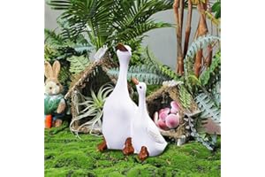 Voyyphixa All'aperto Duck Statue Landscape Sculpture Courtyard Garden Ornament Decoration Animale Decorazione per Interni Giardini Terrazzi Balcone Decorazione Della Casa Regalo (Piccolo)