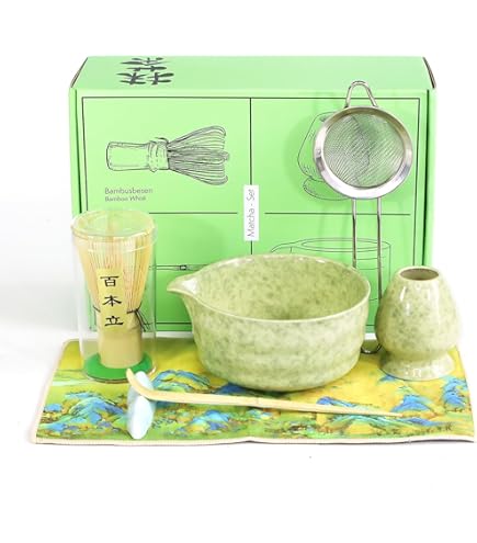 RisePlus Matcha Set 6-teilig - Komplettset Für Matcha Tee Zeremonie