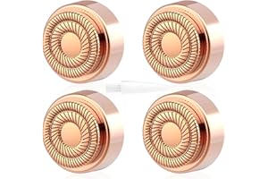 MOECKEARLA Hair Remover Replacement Heads Compatible with Gen 2 Flawless Facial Hair Removal Tool, 4 Count Rose Gold Facial Hair Remover Replacement Heads