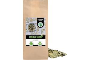 Feuilles de laurier entières (125g), feuilles de laurier délicatement séchées, feuilles de laurier 100% pures et naturelles