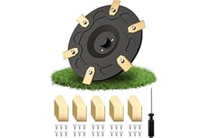 Yivy 6er Mähroboter Messerteller + 30 Klingen, Kompatibel mit Segway Navimow i105E, i108E & i110E Messerscheibe Rasenroboter Drehscheibe