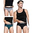 DAMENSCH Regular Fit Solid Cotton Blend Brief Underwear Anti-Bacterial Moisture Wicking Breathable Microfibre Waistband Stretchable Deo-Cotton Brief for Men
