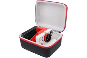 Khanka per fotocamere istantanee Polaroid Now Gen 3, Now+ Gen 3, Now Gen 2, Now+ Gen 2, Now, Now+, I-2, Flip, OneStep+ e OneStep 2 Custodia rigida, borsa da trasporto, solo custodia (Cerniera rossa)