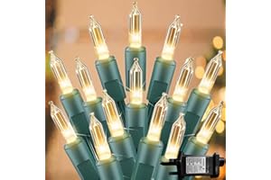 NEONAWALL Christmas String Lights Plug in 100LED 33FT Christmas Lights Christmas Tree Lights Fairy Lights Main Power with 8 Modes for Indoor Xmas Tree Garland Birthday Wedding Party Festival Decoration