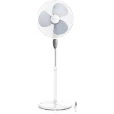 Brandson Standventilator 50 W Schwarz – Höhenverstellbar Mit Oszillation, Timer, 3 Geschwindigkeiten