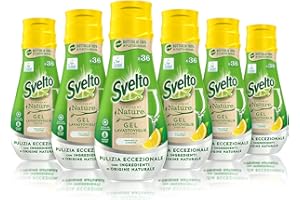 LYNX Svelto Gel Lavastoviglie Tutto in 1 Powered By Nature, 6 Pezzi da 36 Lavaggi, Detersivo Lavastoviglie con Ingredienti di Origine Naturale, Efficace nei Cicli Brevi, 100% Plastica Riciclata, Limone
