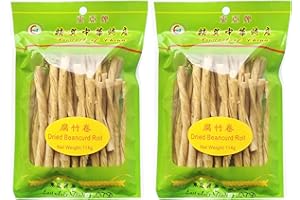 CAPACITEA East Asia Beancurd Stick 114g for Hot Pots Soups & Stir-fries, Pack of 2 腐竹卷