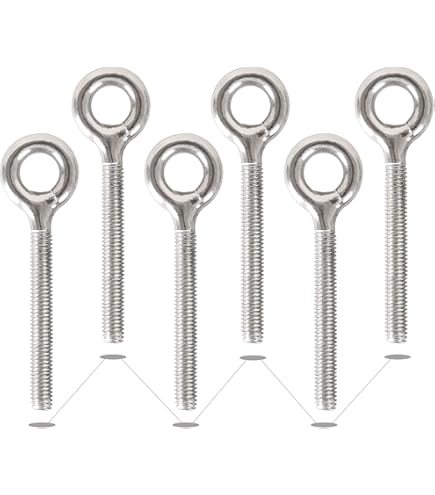 12 Bulloni A Occhiello In Acciaio Inox 304 - M5, Lunghezza 59 Mm, Per Sospensioni E Progetti Giardino - Foto 8