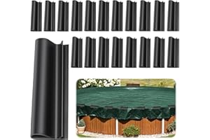 QIZHIQIAMY Clips Bache pour Piscine, Lot de 20 Clips de Fixation Bache Piscine, Clips de Couverture de Piscine d'hiver pour Fixer Couvertures de Piscine et Garde-Corps Métalliques