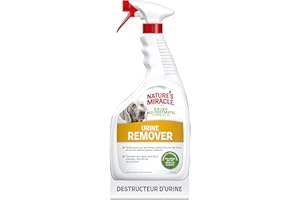 NATURE'S MIRACLE Nature’s Miracle Urine Remover - Spray Eliminateur pour taches et odeurs d’urines de chien – Odeurs tenaces – Action Bio-Enzymatique - Multi-surfaces – Aux Huiles Essentielles d’Agrumes – 946 ml