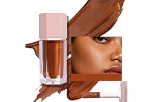 WEIXINBUY Liquid Highlighter Makeup Long Lasting Shimmer, Liquid Luminizer Brightening Moisturizing Waterproof, Smooth Highlighter Stick Easy to Apply with Cushion Applicator Natural Glow For Face Body (9#)