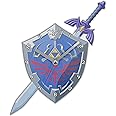 Zelda Blue and Silver Shield and Sword Shaped Wall Clock GLZ3037