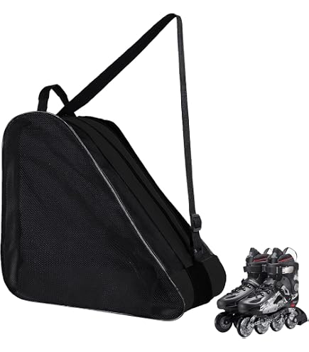 Sac De Patin à Roulettes En Tissu Oxford - Bandoulière Réglable - 38x39x20cm - Bleu - Adulte/enfant