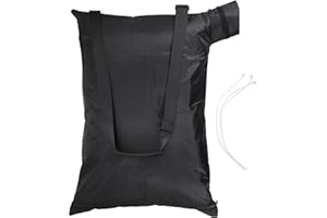 IGNPION Universal Leaf Vacuum Blower Bag-420D Oxford, 90L Large Capacity Garden Leaf Collection Bag Fit Most Leaf Vacuum, Leaf Mulcher Replacement Zipper Bag for Bottom Debris Dump