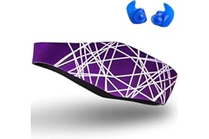 Qshare Swimming Headband – Best Design Ear Band to Protect Swimmer's Ears, Doctor Recommended to Keep Water Out and Earplugs in, 2 Sizes for Toddlers & Adults