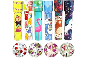 BESLIME Klassisches Kaleidoskop, 6 Stücke Kaleidoskop, Klassisches Papier-Kaleidoskop, Klassisches Spiel Lernspielzeug, Kinder Party Spielzeug Party Set (Zufällige Farbe