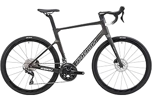 KABON Bici da strada carbonio, T800 Bici da strada 700C con trasmissione a 18 velocità,Manubrio integrato carbonio,Freni a disco bicicletta da corsa per uomini e donne