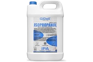 ‎GIDELI GiDeli Isopropanol 70% 5 Litre Cleaner High Percentage Isopropyl Alcohol IPA Cleaning Alcohol for Cleaning Electronic Components, Lenses and Screens