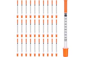 CAKKVDE 30 Pack 1ml Multi-Purpose Distribution Measuring Tools (30G 8mm) | Precision Liquid Control for Cake Decorating, Pets Feeding & Craft Supplies - Individually Sealed Packaging