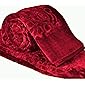 Cloth Fusion Mink 79 x 87 Inchs Blanket, Red, Maroon, Pack of 1