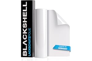 ‎BLACKSHELL Blackshell® Universal Lackschutzfolie transparent 10cm x 100cm Folie selbstklebend als Auto Folie, Motorrad Folie, Fahrrad Schutzfolie - universal einsetzbar auf Allen glatten Oberflächen