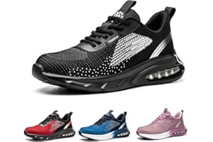 TQGOLD Scarpe Antinfortunistiche Scarpe da Ginnastica Unisex Leggere Antiperforazione Punta in Acciaio Comode Scarpe Sicurezza