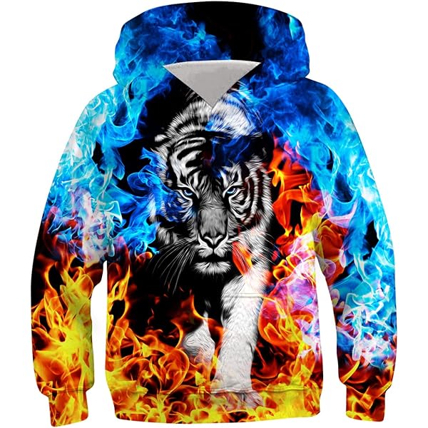 BOVOSHA Felpa con cappuccio per bambini con scheletro 3D con tasca per ragazze novità grafica a maniche lunghe pullover top, Scheletro nero., 7-8 Years