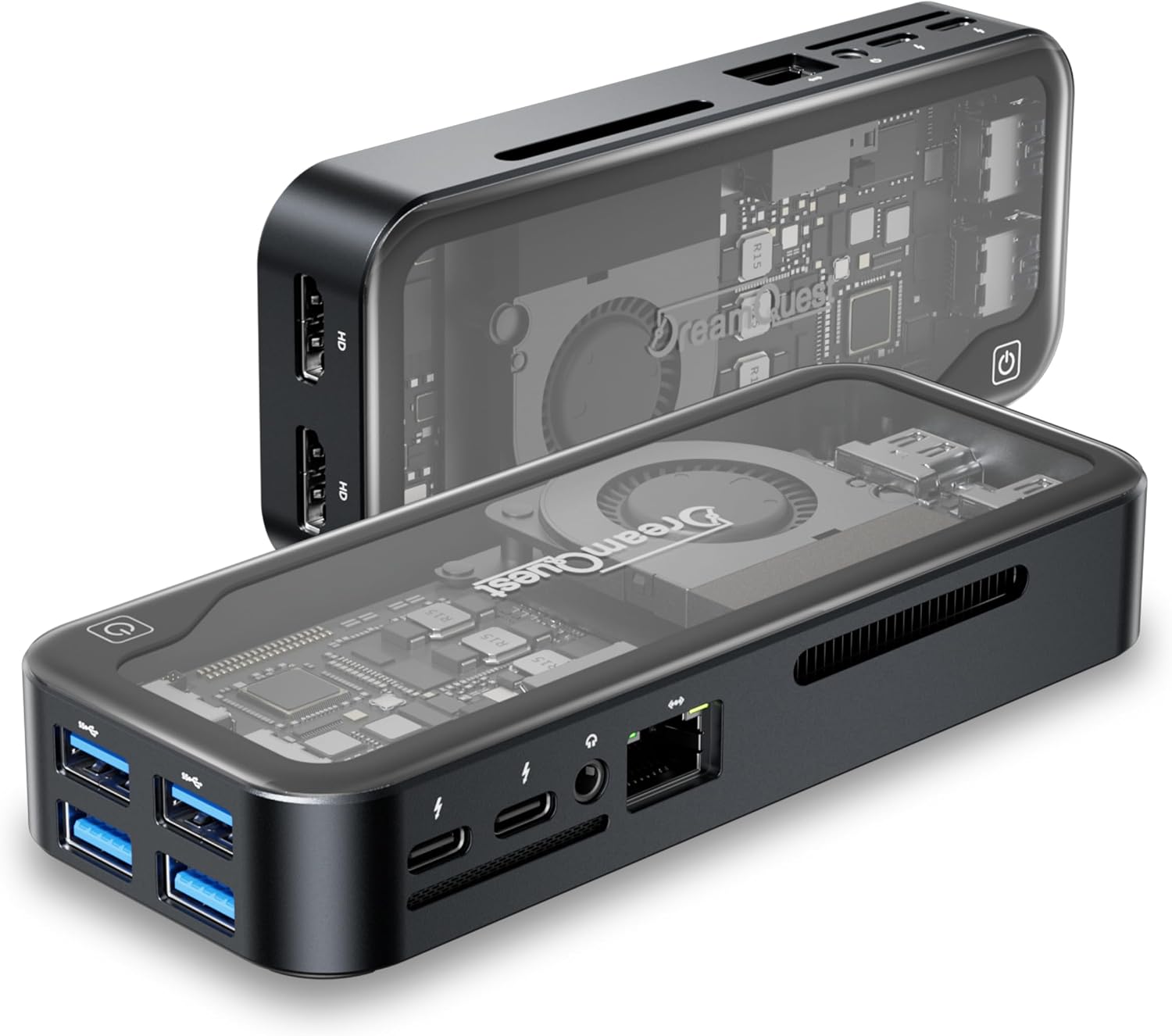 DreamQuest Mini PC Windows 11 Pro [High-Speed DDR5], Intel 12th N95(Up To 3.4GHz),Mini Desktop Computer 12GB DDR5 RAM 512GB M.2 SSD Supports 2*USB C |2*HDMI 4k@60Hz |4*USB 3.2 |LAN|WIFI 6 | BT5.3