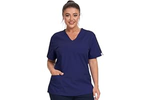 JONATHAN UNIFORM Womens Scrub Tunic Top with 3 Pockets for Dental, Carer, Vet, Beauty