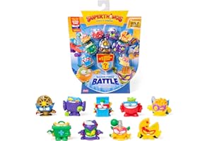 SUPERTHINGS RIVALS OF KABOOM SUPERTHINGS KAZOOM POWER Battle – 10 Pack. Zawartość: 10 Superthingsów (1 niespodzianka i 1 kapitan w złotym kolorze). Zestaw 1 /2