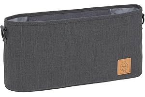 LÄSSIG Baby Kinderwagenorganizer Buggy Organizer Kinderwagentasche inkl. Kinderwagenbefestigung/Buggy Organizer Glam Goldie Anthracite