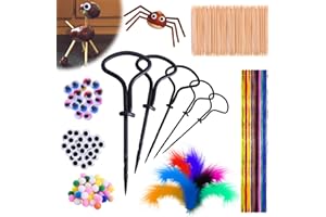 Fosoloni 255 Stück Kastanien Bastelset Kastanienbohrer Kinder, DIY Bastelset Herbst Basteln Kinder, Kastanien Basteln, Herbstbasteln Kinder Set