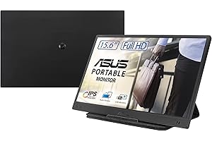 ASUS Zenscreen MB166B - 15,6" Full HD laptop do komputera - zdalna praca lub granie - zasilanie i wyświetlanie przez USB typu A - panel IPS - 1920 x 1080-250 CD/m² - automatyczne obracanie