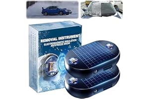 Qawner Tragbare Auto Enteiser Elektromagnetisch, Elektromagnetische molekulare Interferenz Frostschutzmittel Schneeräumungswerkzeug, 2025 Neu Elektromagnetische Scheibenenteiser Auto (2pcs B)