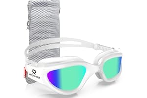 RIOROO Gafas Natación Polarizadas para Adulto Hombres Mujeres,Gafas de natación Antiniebla Protección UV sin Fugas profesional Lente de espejo