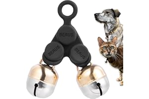 Beau's Bells V2 | Cat & Dog Collar Bells with New Quick Loop Easy Release Clip | Handmade Copper | Track Your Pet | Protect Wildlife