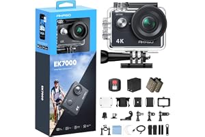 AKASO EK7000 4K30FPS Action Camera - 20MP Ultra HD Underwater Camera 170 Degree Wide Angle Waterproof Camera with Accessory K