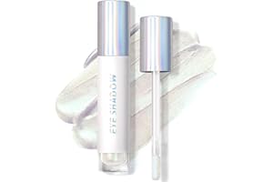 NewBang Ombre à paupières liquide pailletée, holographique multi-chrome, fard à paupières métallique scintillant brillant pour maquillage des yeux blanc