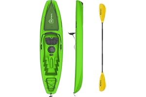 ROMARK Kayak - Canoa da 268 cm - VARI COLORI - 1 gavone + 1 pagaia + 1 seggiolino + 1 ruotino mare sport lago