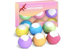 Coquimbo Bombas de Baño, 6 Piezas Sales de Baño Regalos para Mujer Bolas de Baño con Aceites Esenciales, Spa Baño de Burbujas, Pequeños Regalos Originales para Mujer, Niños