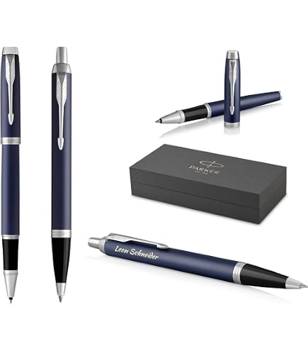 Parker IM Premium Set Regalo Penna Roller E Sfera Con Incisione Personalizzata – Argento Caldo